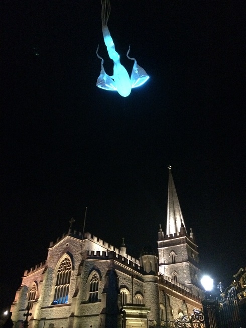 ghost over derry cathedral