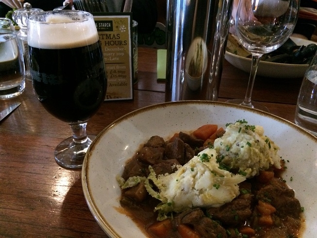 Guinness and Irish stew in Derry