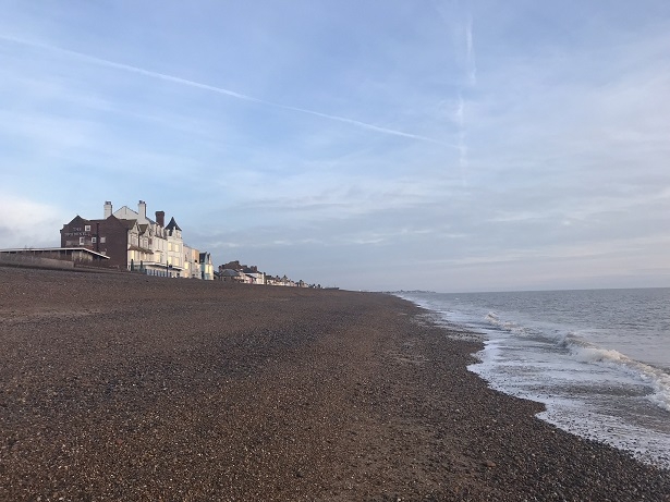 Brudenell hotel Aldeburgh Suffolk on the beach