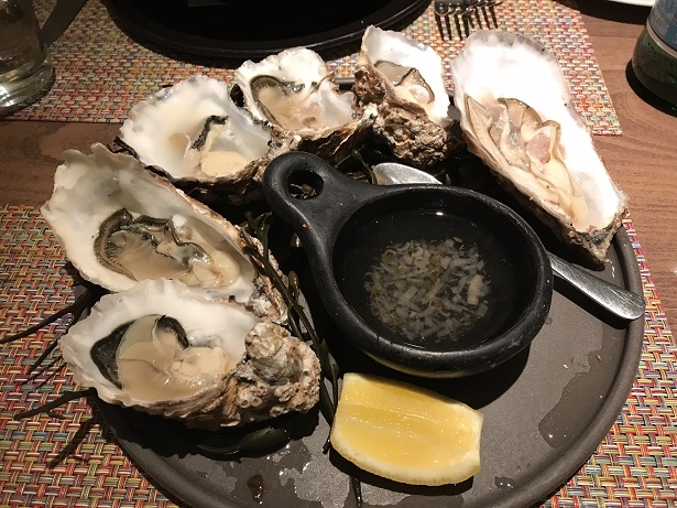 half a dozen rock oysters at crown and castle orford