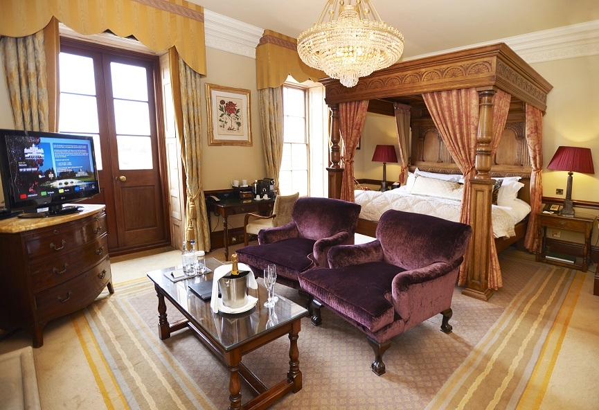 Coke Suite - my bedroom during my stay at Stoke Park luxury hotel Coke Suite at Stoke Park luxury hotel