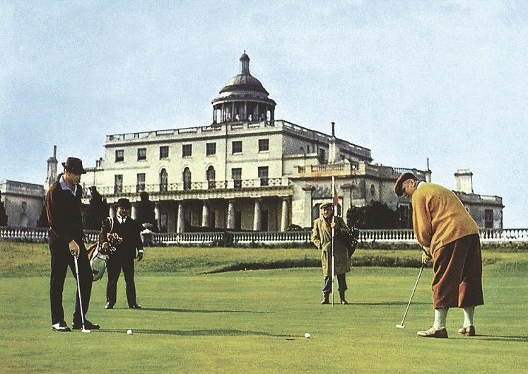 James Bond takes on Goldfinger on the golf course at Stoke Park hotel