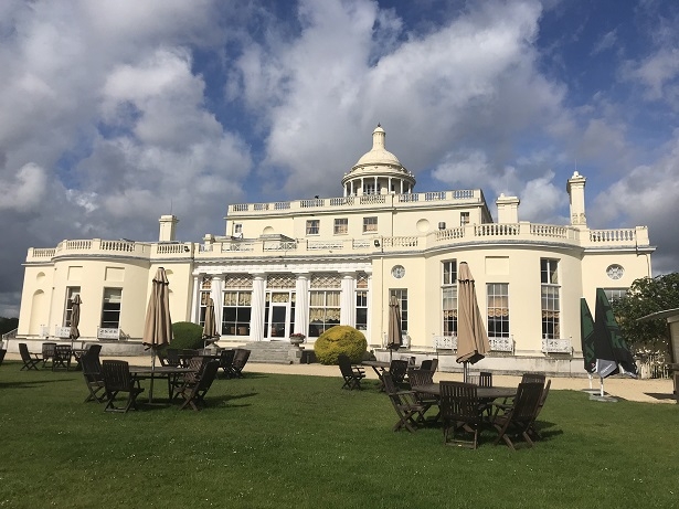 Side view of Stoke Park hotel