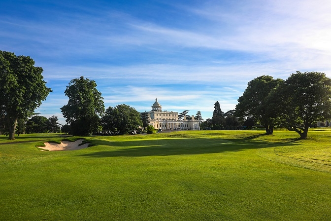 the grounds at Stoke Park hotel