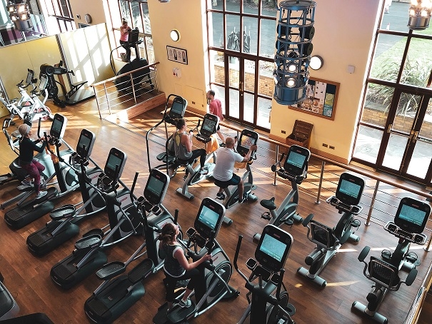 gym at my stay Stoke Park luxury hotel gym at Stoke Park spa