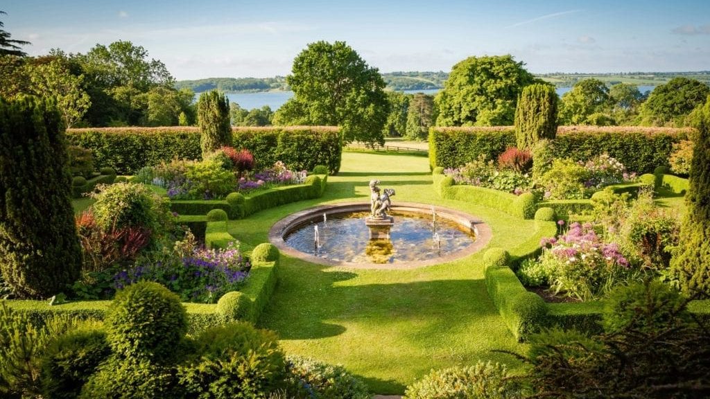 The gardens at Hambleton Hall overlook Rutland Water