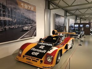 cars at the Le Mans museum