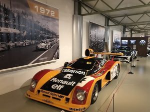 24 hour race around Le Mans cars at the Le Mans museum