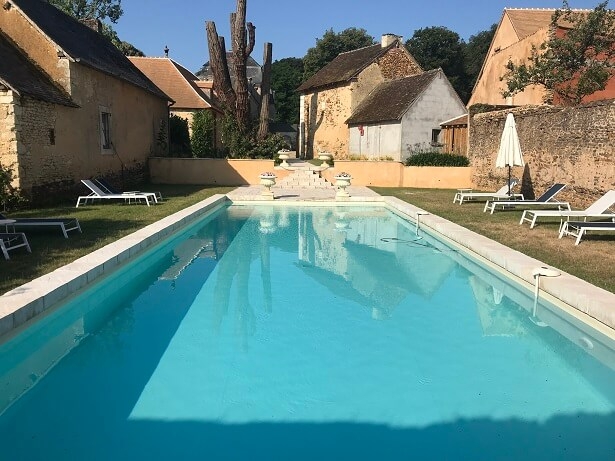 The pool at La Groirie