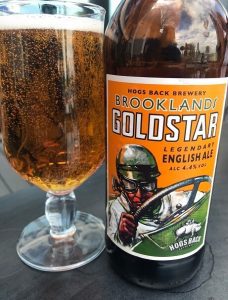 drink of Brooklands Goldstar from the nearby Hogs Back Brewery drink of Brooklands Goldstar from the nearby Hogs Back Brewery