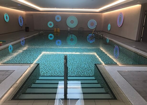 hydrotherapy pool at Ragdale Hall