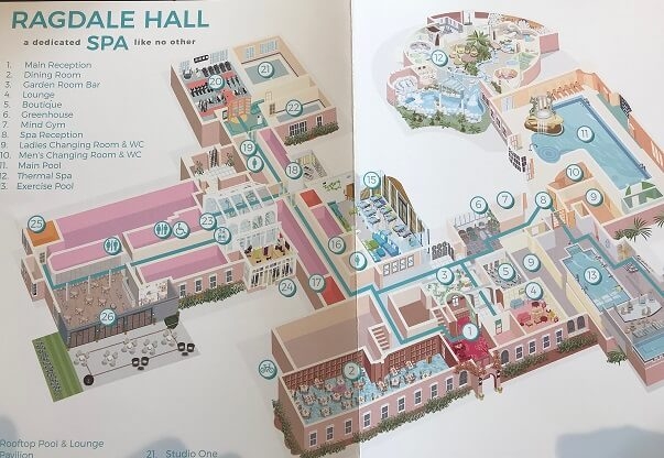 map of Ragdale Hall