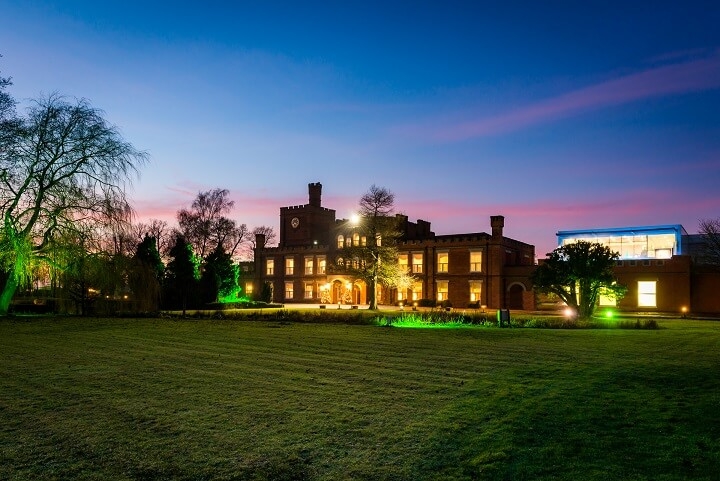 Ragdale Hall at night