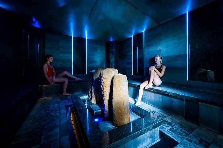 volcanic salt room at Ragdale Hall