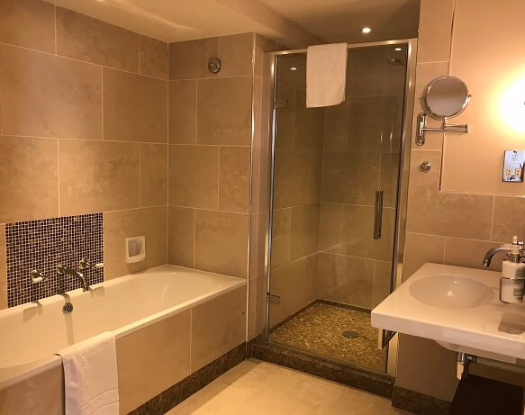 bathroom and bath at Thurlestone Hotel