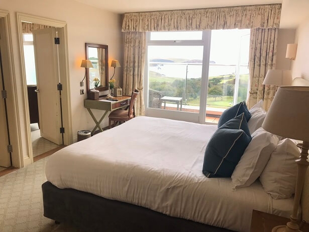 double bedroom at Thurlestone hotel