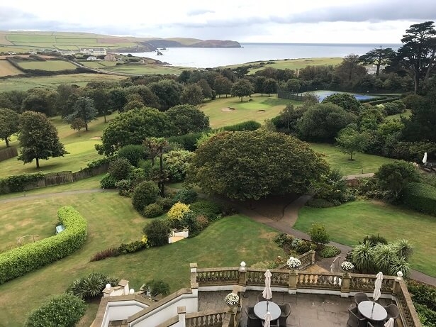 view from Thurlestone hotel