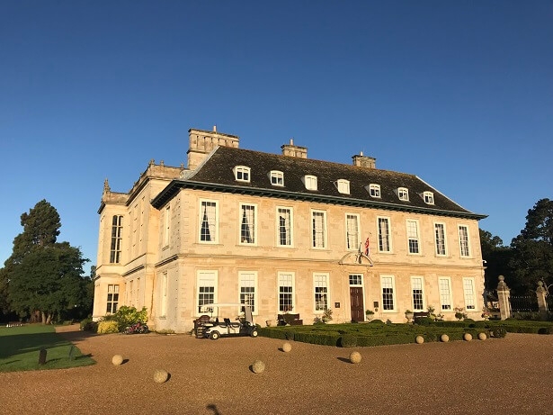 Exterior of Stapleford Park luxury hotel and spa