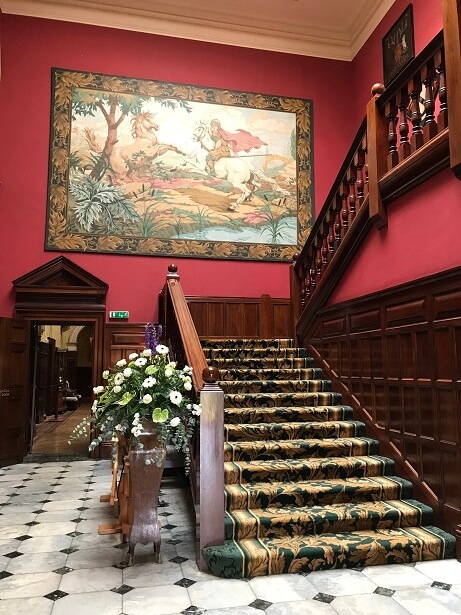 grand staircase at Stapleford Park