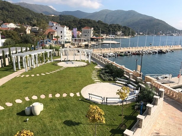 Terrace of the Lazure hotel Montenegro