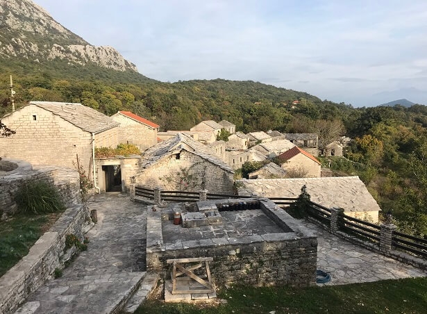 stone village of Zlijebi Montenegro