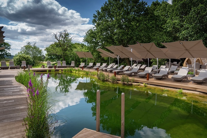 natural pool at South Lodge hotel and spa