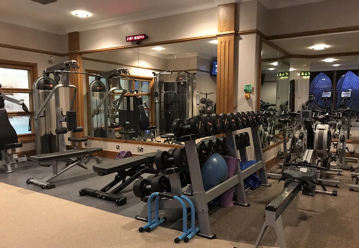 gym at New Hall hotel Birmingham