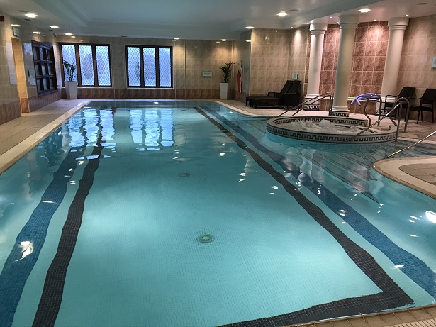 indoor swimming pool at New Hall hotel spa