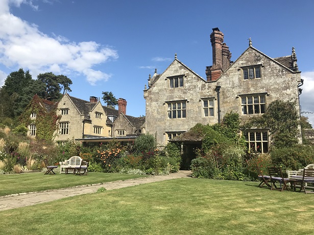 gravetye manor gardens in the sunshine