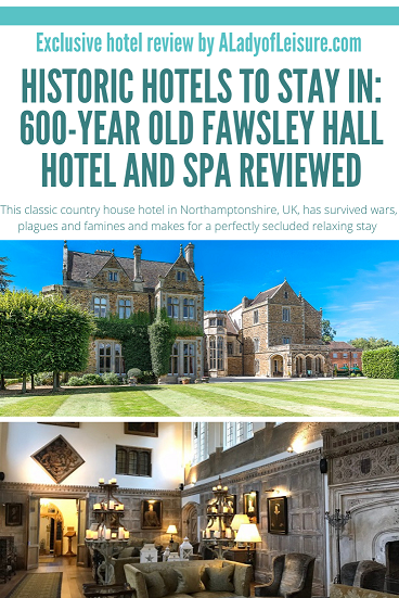 Fawsley Hall hotel & spa pinterest pin