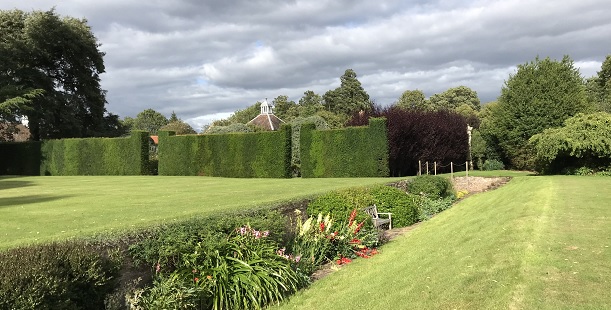 ha-ha on the South Lawn at Middlethorpe Hall