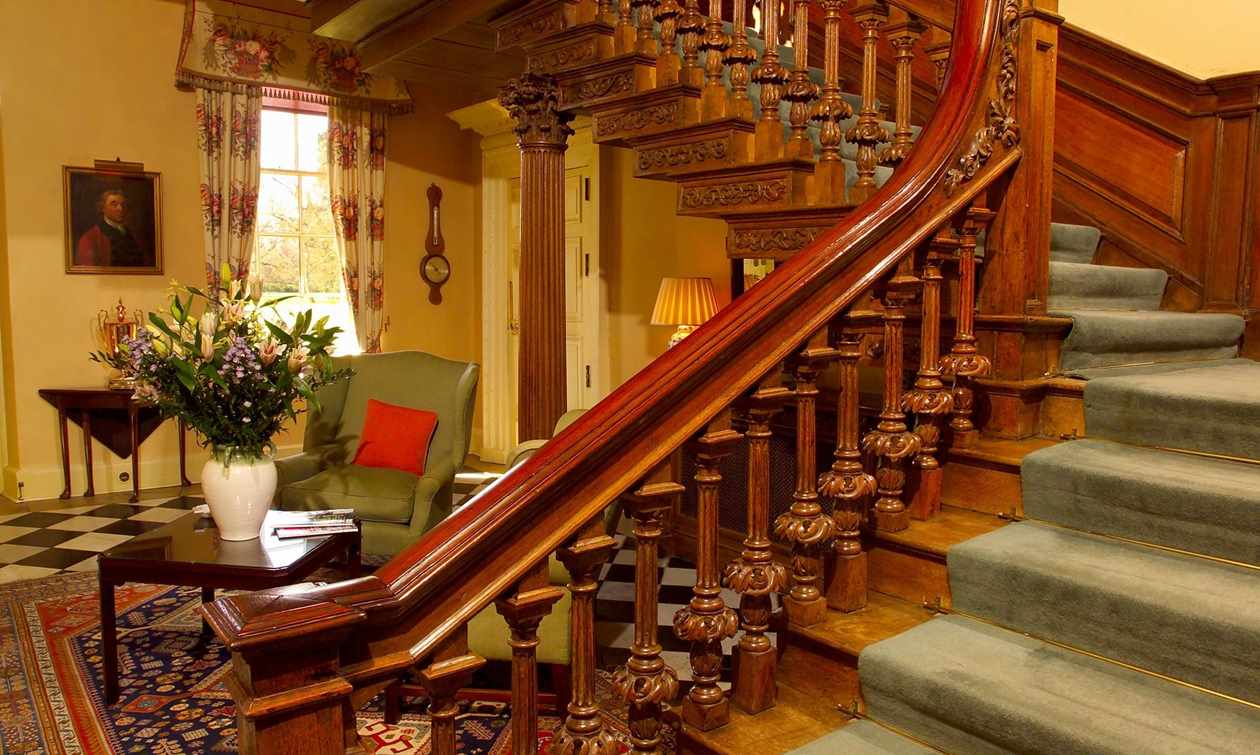 oak staircase at Middlethorpe Hall