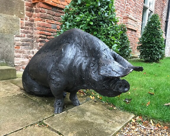Pig at Pig Bridge pig statue