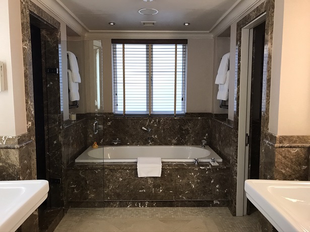 bathroom at The Stafford hotel bathroom at The Stafford hotel