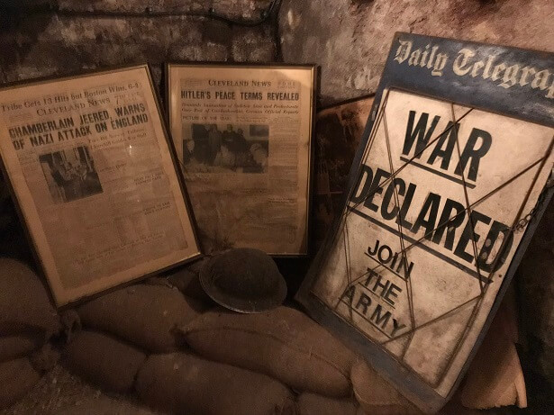 wartime memorabilia at The Stafford