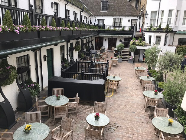 The Stafford London outside terrace The Stafford London outside terrace