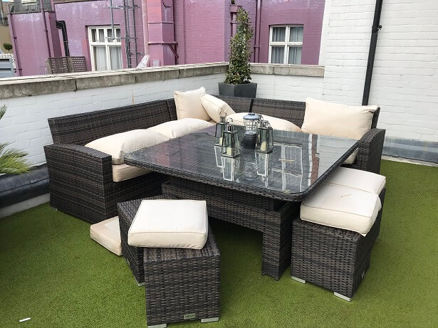 The private terrace at the Penthouse Suite Stafford Lonond 