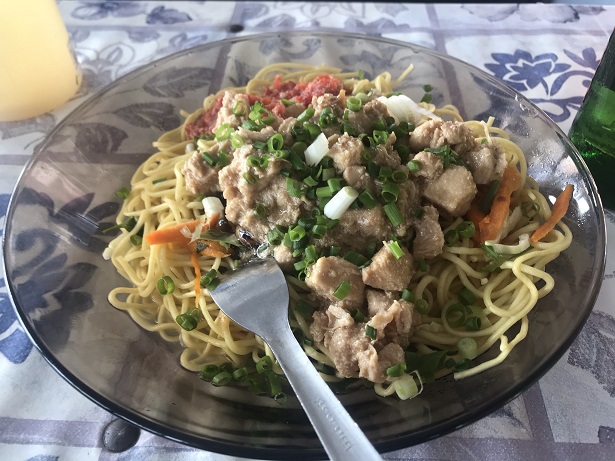 Mauritians also love noodles which can be 'mine bouille' (boiled noodles) or 'mine frite' (fried noodles) Mauritians also love noodles which can be 'mine bouille' (boiled noodles) or 'mine frite' (fried noodles)