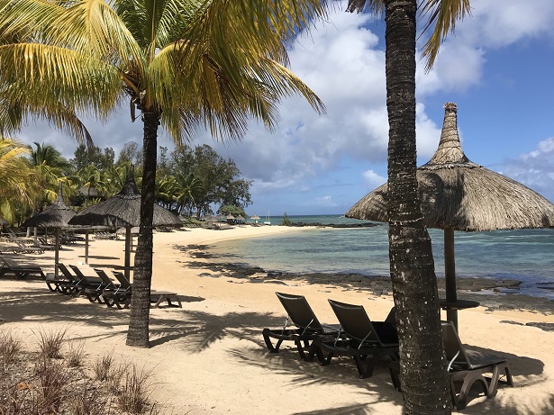 The beach at the Cannonier Beachcomber hotel