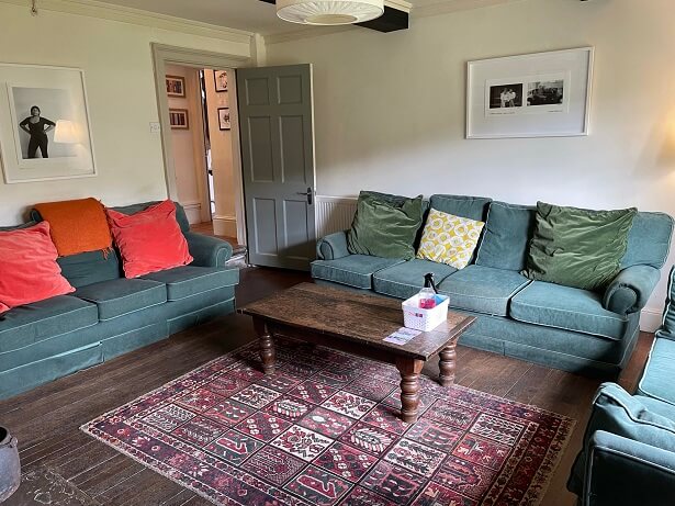 library at Lumb Bank