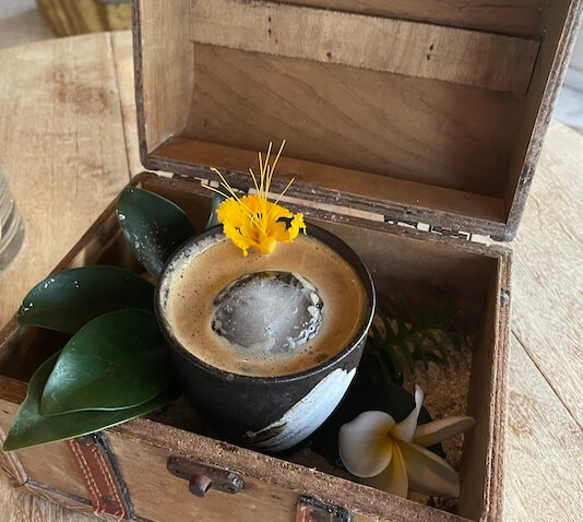 cocktails served at Buddha-Bar Beach in Sugar Beach, Mauritius 