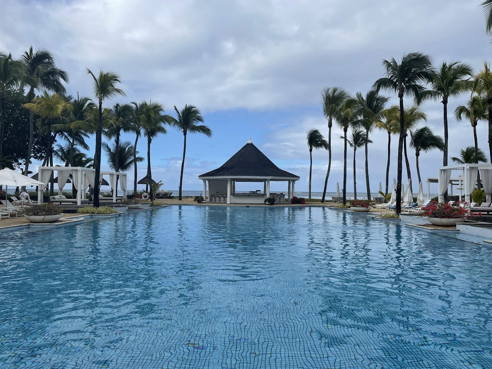 There are several swimming pools at Heritage Le Telfair just metres from the ocean