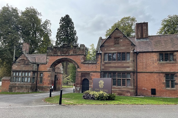 The gate house entrance to Hoar Cross Hall hotel The gate house entrance to Hoar Cross Hall hotel