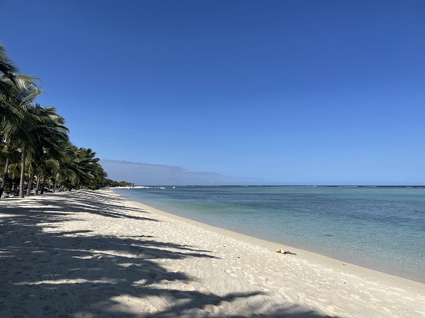 The beach at Lux Le Morne in Mauritius