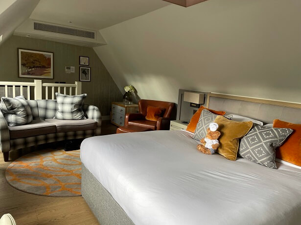 double bed in the Mews Suites at Sopwell House St Albans