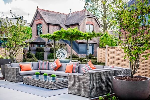 The Mews Suites courtyard outdoor furniture