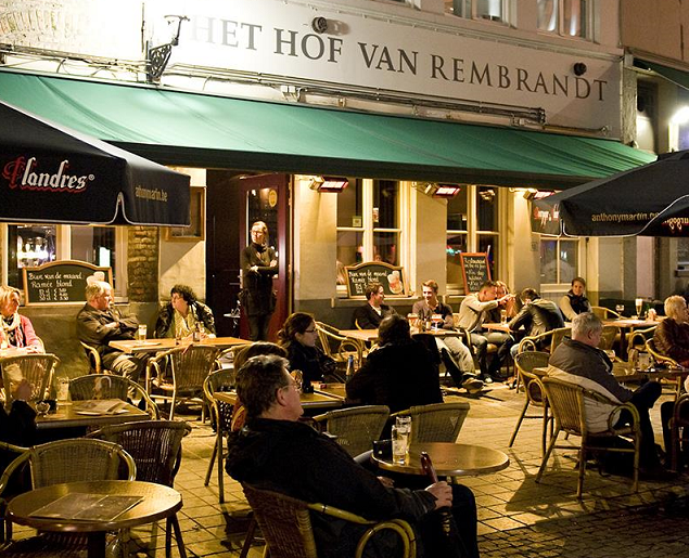 Het Hof van Rembrandt cafe in Bruges