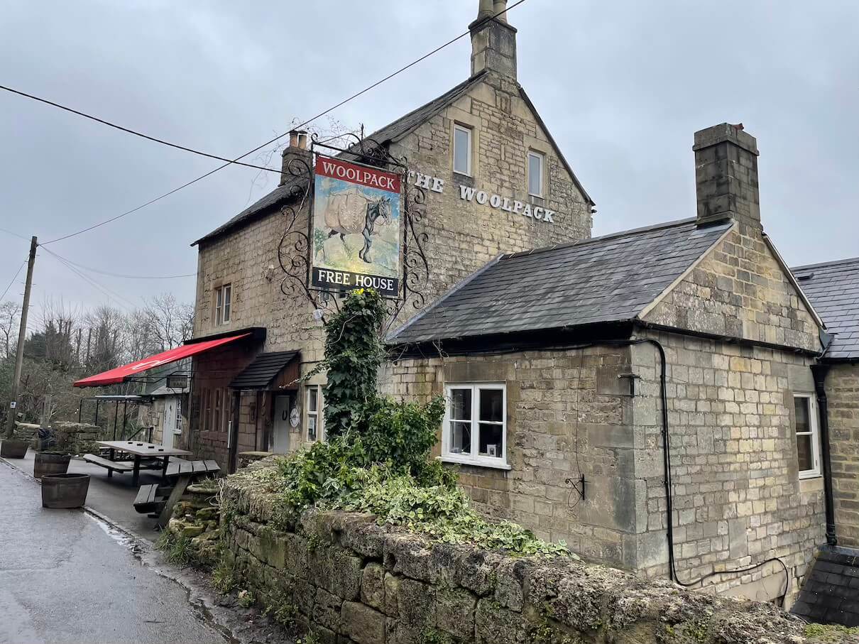 The Woolpack pub in Slad