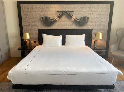 Holmes Hotel London bedroom art Holmes Hotel London bedroom art