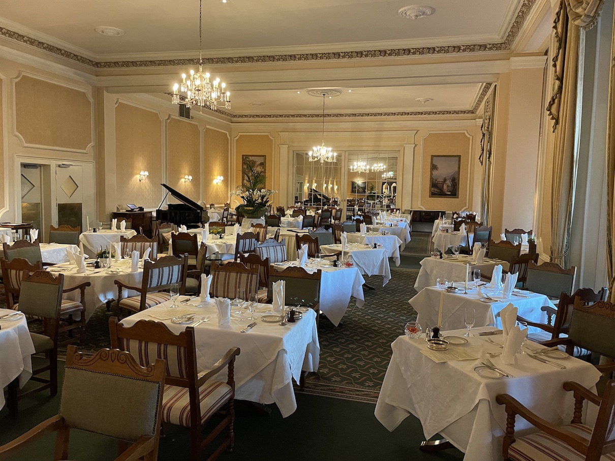 Garden restaurant at The Grand Hotel, Eastbourne 